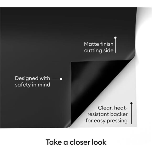 Value Iron-On, Black (12 in x 5 ft)- HTV Heat Transfer Vinyl - Picture 6 of 7